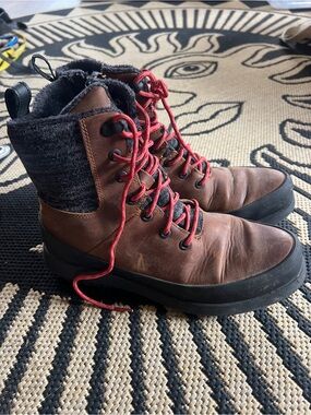 Bogs brown leather Lace-Up Winter Boots